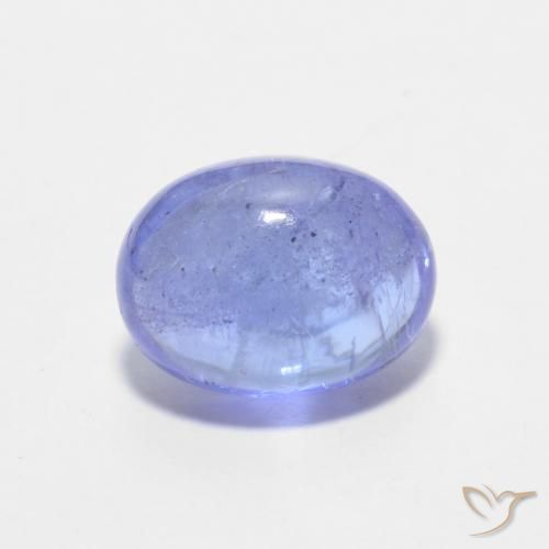 1.72ct 자연스러운 강렬한 바이올렛 블루 탄자나이트, 타원형, 투명한