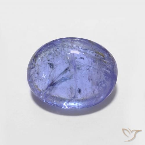 3.69ct 자연스러운 강렬한 바이올렛 블루 탄자나이트, 타원형, 투명한