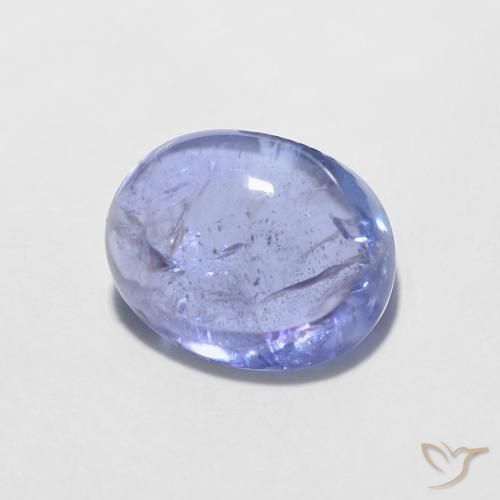 1.86ct 자연스러운 강렬한 바이올렛 블루 탄자나이트, 타원형, 투명한
