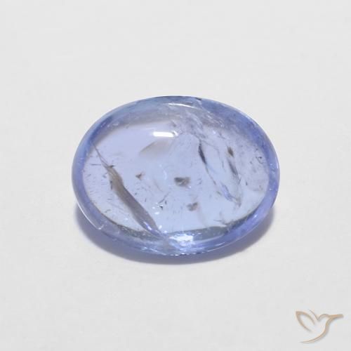 1.37ct 자연스러운 강렬한 바이올렛 블루 탄자나이트, 타원형, 투명한