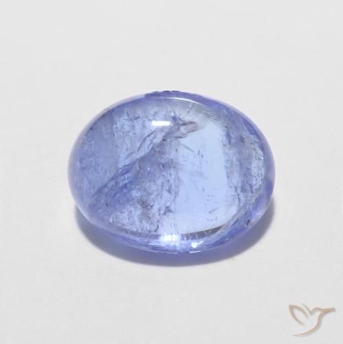 1.64ct 자연스러운 강렬한 바이올렛 블루 탄자나이트, 타원형, 투명한