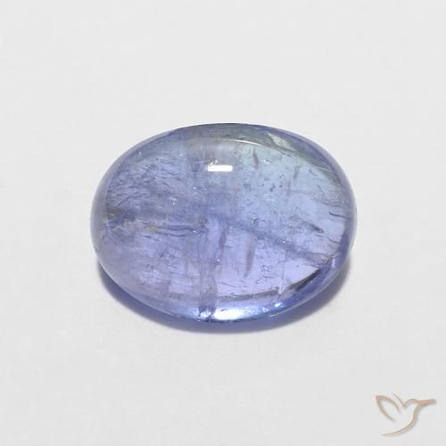 1.70ct 자연스러운 강렬한 바이올렛 블루 탄자나이트, 타원형, 투명한