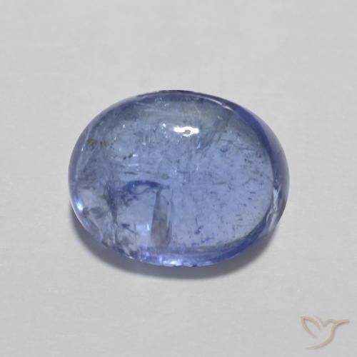 3.61ct 자연스러운 강렬한 바이올렛 블루 탄자나이트, 타원형, 투명한