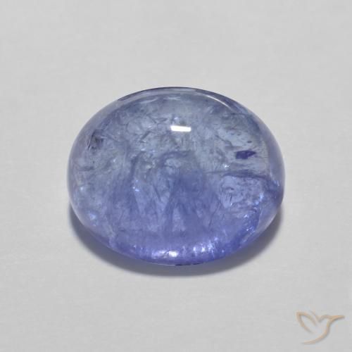 3.93ct 자연스러운 강렬한 바이올렛 블루 탄자나이트, 타원형, 투명한