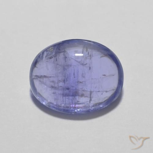 2.98ct 자연스러운 강렬한 바이올렛 블루 탄자나이트, 타원형, 투명한