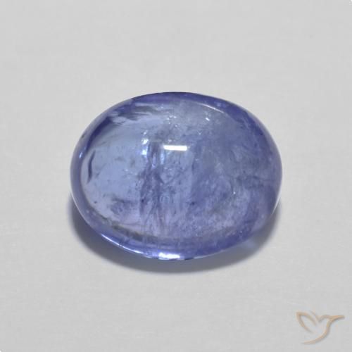 3.59ct 자연스러운 강렬한 바이올렛 블루 탄자나이트, 타원형, 투명한