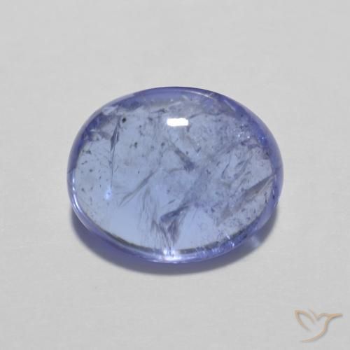 3.32ct 자연스러운 강렬한 바이올렛 블루 탄자나이트, 타원형, 투명한