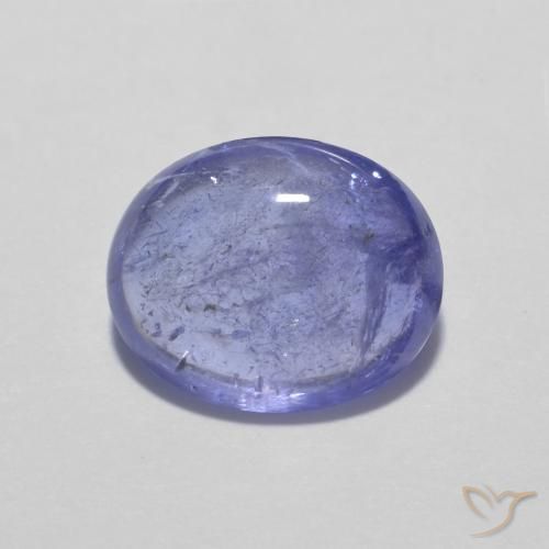 2.93ct 자연스러운 강렬한 바이올렛 블루 탄자나이트, 타원형, 투명한
