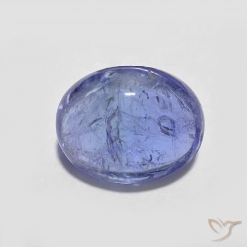 3.63ct 자연스러운 딥 바이올렛 블루 탄자나이트, 타원형, 투명한