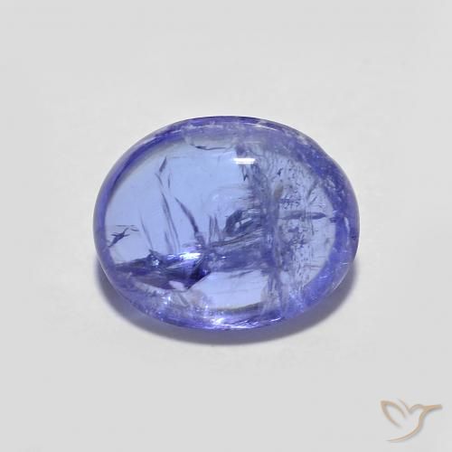 2.94ct 자연스러운 강렬한 바이올렛 블루 탄자나이트, 타원형, 투명한