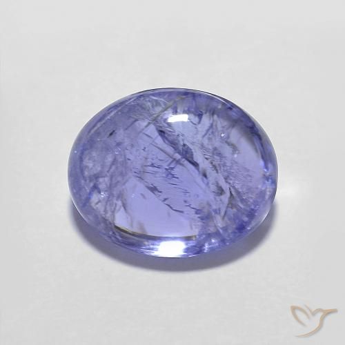 3.80ct 자연스러운 강렬한 바이올렛 블루 탄자나이트, 타원형, 투명한