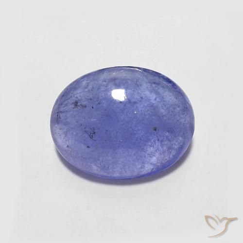 2.15ct 자연스러운 강렬한 바이올렛 블루 탄자나이트, 타원형, 투명한