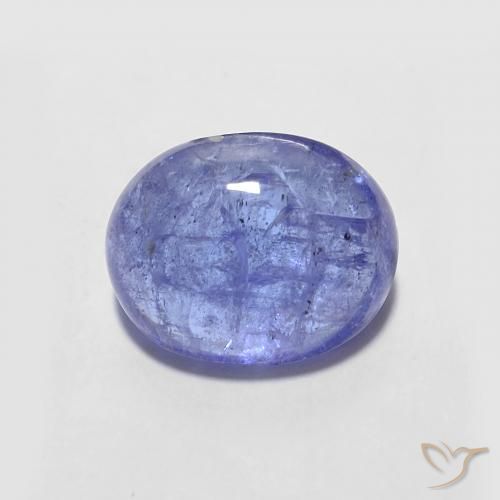 2.45ct 자연스러운 강렬한 바이올렛 블루 탄자나이트, 타원형, 투명한