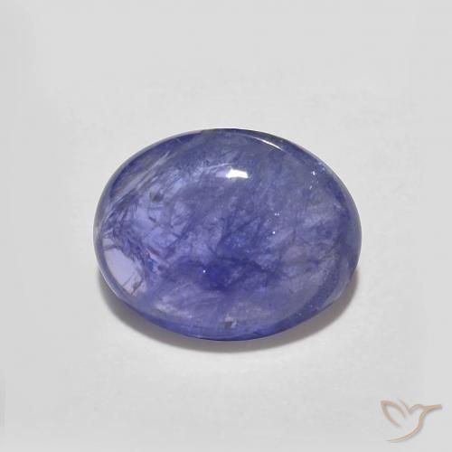 2.13ct 자연스러운 강렬한 바이올렛 블루 탄자나이트, 타원형, 투명한