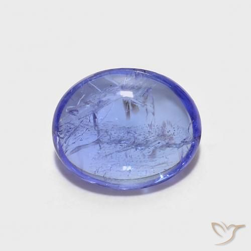 2.67ct 자연스러운 강렬한 바이올렛 블루 탄자나이트, 타원형, 투명한
