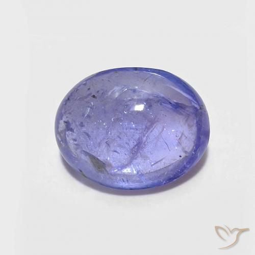 3.08ct 자연스러운 강렬한 바이올렛 블루 탄자나이트, 타원형, 투명한