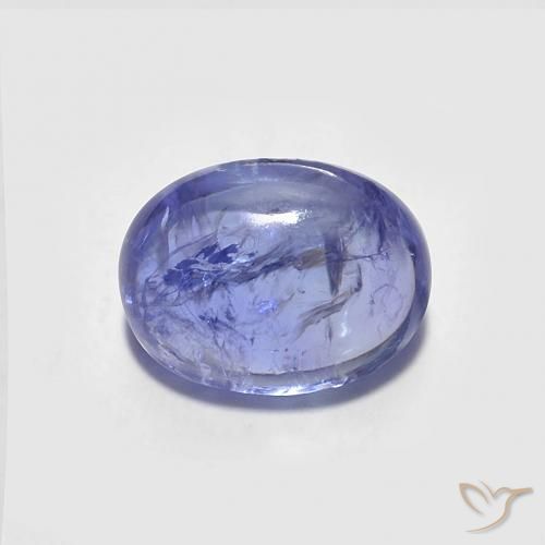 1.88ct 자연스러운 강렬한 바이올렛 블루 탄자나이트, 타원형, 투명한
