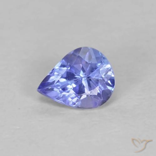 0.41ct 자연스러운 인텐스 블루 탄자나이트, 배 모양, VS