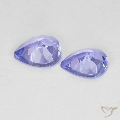 0.64캐럿 천연 바이올렛 블루 탄자나이트 보석, 배 모양, VVS-VS