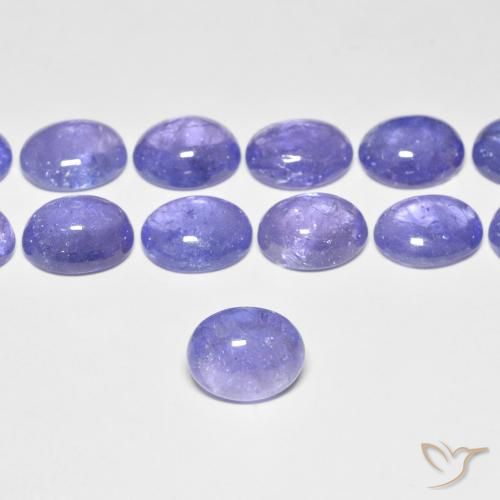 3.33ct 자연스러운 강렬한 바이올렛 블루 탄자나이트, 타원형, 투명한