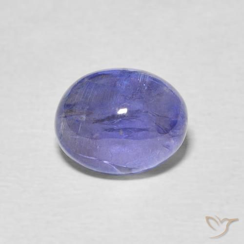 2.72ct 자연스러운 강렬한 바이올렛 블루 탄자나이트, 타원형, 투명한