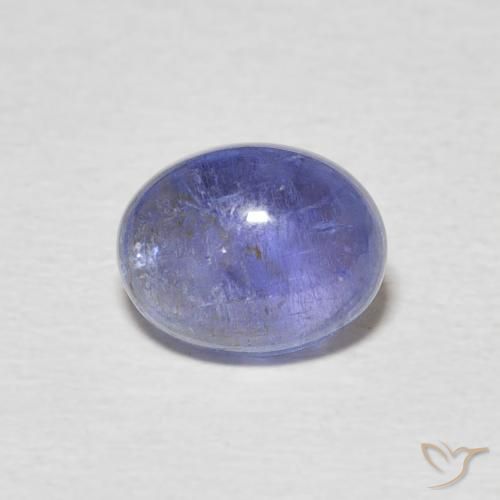 2.42ct 자연스러운 강렬한 바이올렛 블루 탄자나이트, 타원형, 투명한
