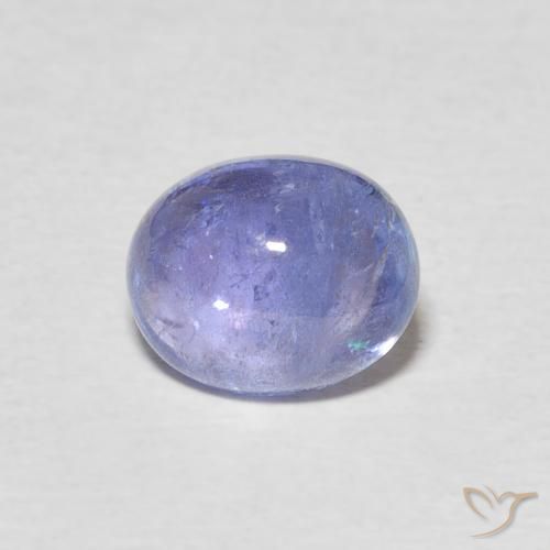 2.57ct 자연스러운 강렬한 바이올렛 블루 탄자나이트, 타원형, 투명한