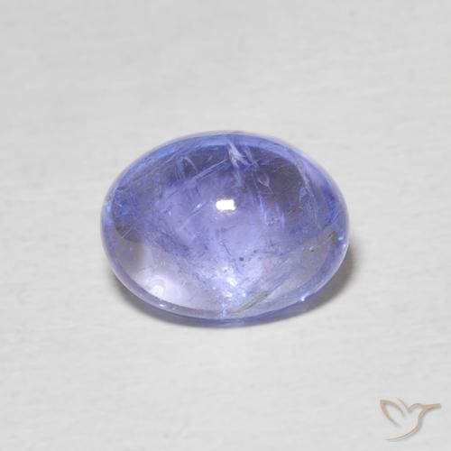 2.45ct 자연스러운 강렬한 바이올렛 블루 탄자나이트, 타원형, 투명한