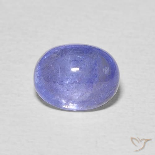 2.92ct 자연스러운 강렬한 바이올렛 블루 탄자나이트, 타원형, 투명한