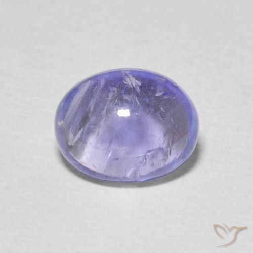 3.45ct 자연스러운 강렬한 바이올렛 블루 탄자나이트, 타원형, 투명한