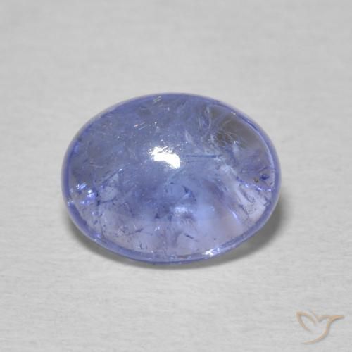 2.12ct 자연스러운 파스텔 블루 탄자나이트, 타원형, 투명한