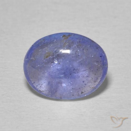 2.40ct 자연스러운 강렬한 바이올렛 블루 탄자나이트, 타원형, 투명한