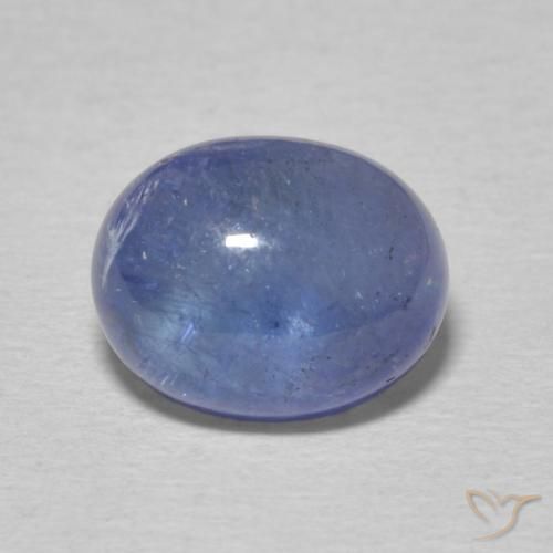 4.08ct 자연스러운 베이비 블루 탄자나이트, 타원형, 투명한