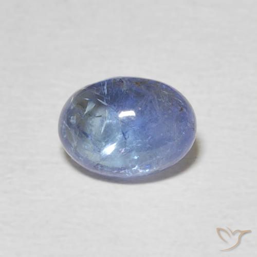 1.54ct 자연스러운 라이트 바이올렛 블루 탄자나이트, 타원형, 투명한
