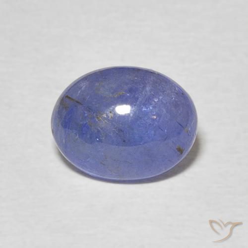 2.39ct 자연스러운 강렬한 바이올렛 블루 탄자나이트, 타원형, 투명한
