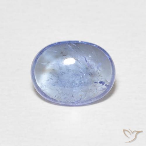 1.29ct 자연스러운 베이비 블루 탄자나이트, 타원형, 투명한