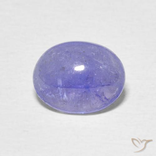 2.00ct 자연스러운 파스텔 블루 탄자나이트, 타원형, 투명한