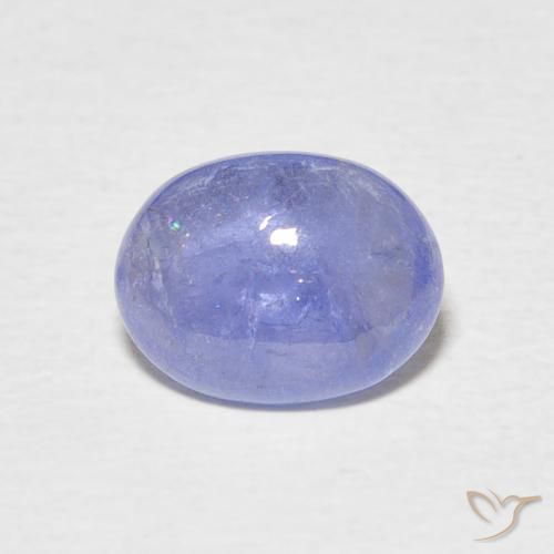 2.10ct 자연스러운 파스텔 블루 탄자나이트, 타원형, 투명한
