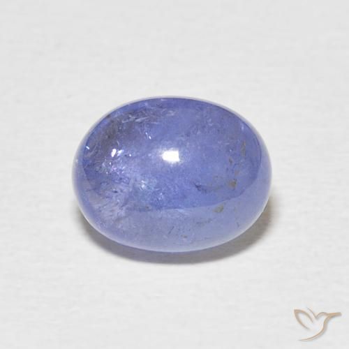 2.97ct 자연스러운 강렬한 바이올렛 블루 탄자나이트, 타원형, 투명한