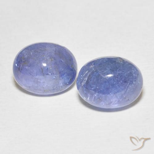 8.48캐럿 천연 라이트 퍼플리쉬 블루 탄자나이트 보석, 타원형 컷, 10.2×8 mm, 투명한