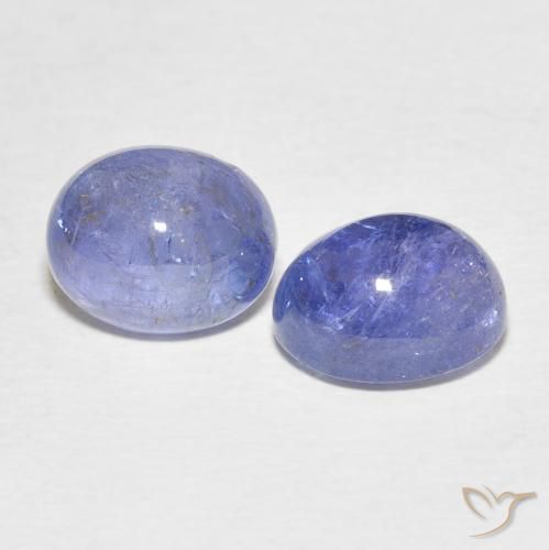 8.48캐럿 천연 라이트 퍼플리쉬 블루 탄자나이트 보석, 타원형 컷, 10.2×8 mm, 투명한