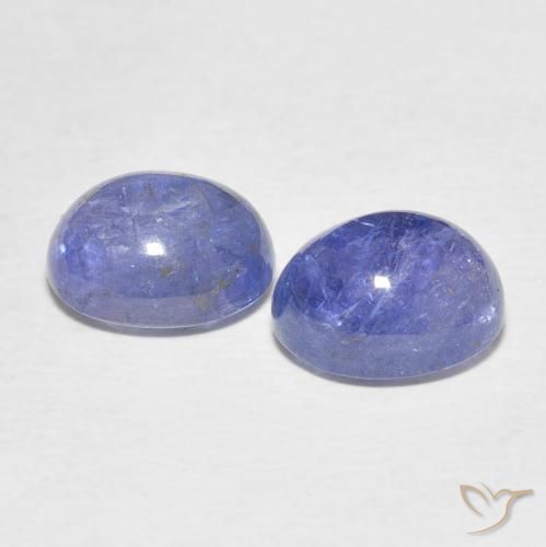 8.48캐럿 천연 라이트 퍼플리쉬 블루 탄자나이트 보석, 타원형 컷, 10.2×8 mm, 투명한