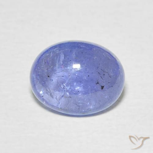2.56ct 자연스러운 강렬한 바이올렛 블루 탄자나이트, 타원형, 투명한