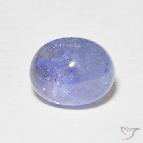 4.13ct 자연스러운 바이올렛 블루 탄자나이트, 타원형, 투명한