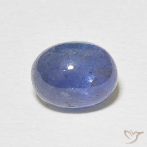 2.92ct 자연스러운 일렉트릭 퍼플 블루 탄자나이트, 타원형, 투명한