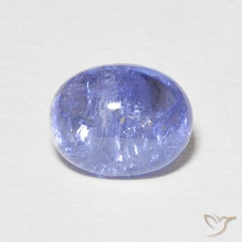 3.93ct 자연스러운 진한 파랑 탄자나이트, 타원형, 투명한