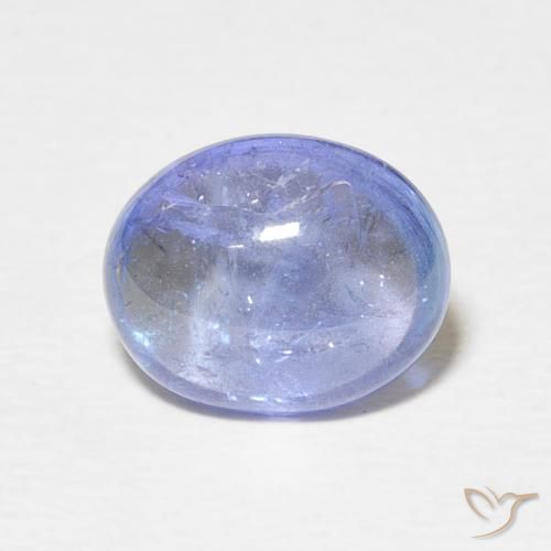 3.17ct 자연스러운 하늘색 탄자나이트, 타원형, 투명한