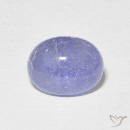 2.50ct 자연스러운 강렬한 바이올렛 블루 탄자나이트, 타원형, 투명한