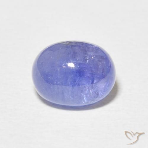 3.21ct 자연스러운 강렬한 바이올렛 블루 탄자나이트, 타원형, 투명한