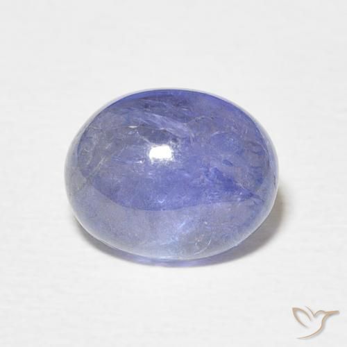 3.89ct 자연스러운 파스텔 블루 탄자나이트, 타원형, 투명한